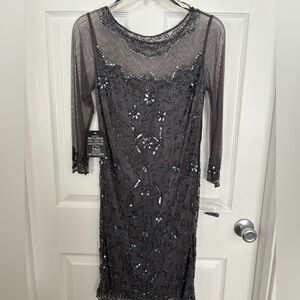 Pissaro Nights beaded knee length dress
